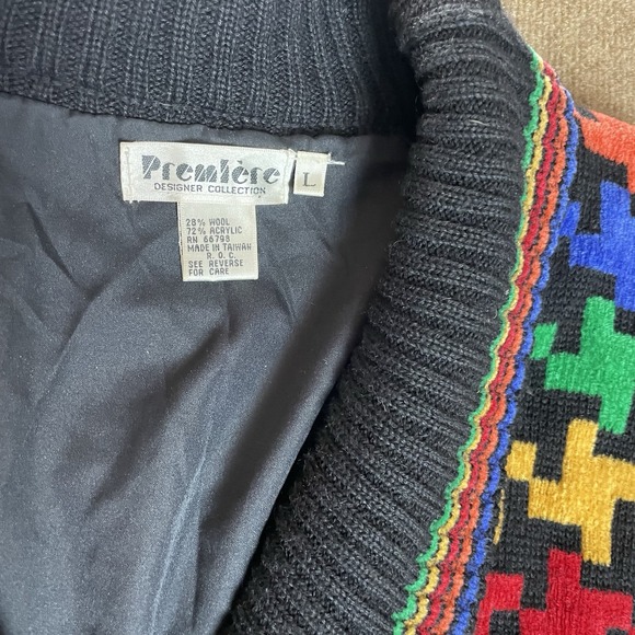 Premiere Designer Collection‎ Made In Taiwan L Dbl Breasted Shawl Collar Dropped - Picture 4 of 6